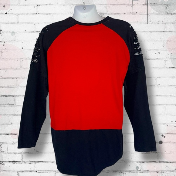 Phat Farm Long Sleeve Graphic Shirt M | Red & Black Raglan, 2000s Streetwear - Picture 8 of 12